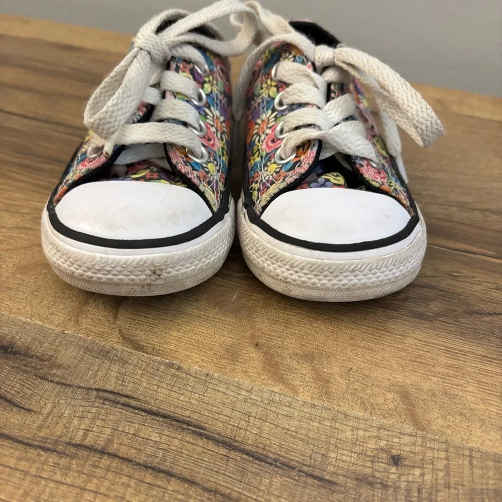 Converse Floral Print Low Top All Star Shoes Kids Sneakers Infant Baby Girl